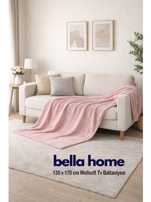 Bella Home Wellsoft Tv Battaniye | 130X170 cm | Koltuk & Tv Keyfi Için Sıcak ve Rahat
