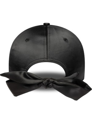 New Era Fiyonklu Siyah Saten Kadın Şapka 60758948