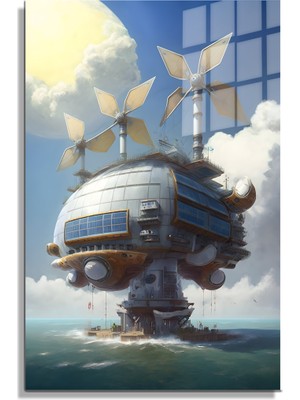 Beta Moda Hub Space/uzay Yapay Zeka Özel Tasarım Cam Tablo Ofis, Mutfak Çocuk Odası, Salon 149