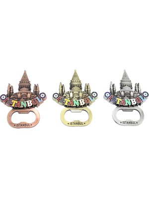 Meks Istanbul Temalı Metal Magnet ve Açacak