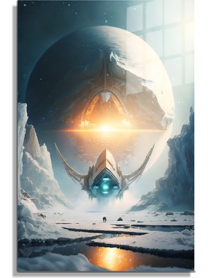 Beta Moda Hub Space/uzay Yapay Zeka Özel Tasarım Cam Tablo Ofis, Mutfak Çocuk Odası, Salon 66