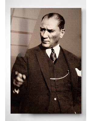 Beta Moda Hub Atatürk Cam Tablo, Dekoratif Cam Tablo