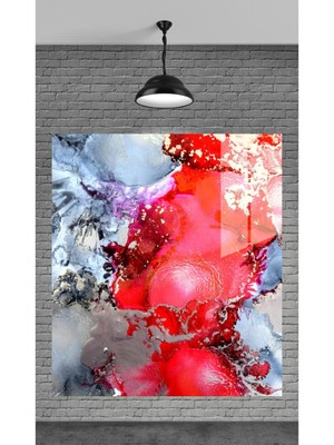 Beta Moda Hub Dekoratif Renk Şöleni Temperli Cam Üzerine Tablo Sevgilinize Yılbaşı Hediye