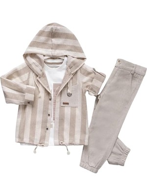 Celira Hkursat Kahverengi 3 Lu Erkek Çocuk Takım 2-5 Yaş