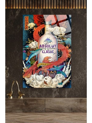 Beta Moda Hub Absolut Görsel 4mm Lüks Kırılmaz Temperli Yüksek Çözünürlüklü Cam Tablo