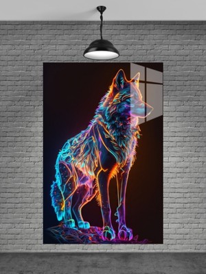 Beta Moda Hub Neon Kurt Cam Tablo Ev Dekorasyon,balkon Dekorasyonu,dekoratif,duvar Tablo,mutfak Tablo