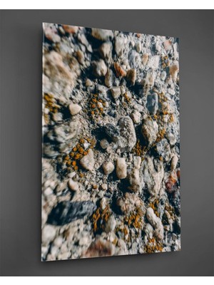 Beta Moda Hub Makro Taşlar Dikey Cam Tablo