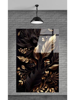 Beta Moda Hub Çiçek Dekoratif Temperli Cam Tablo