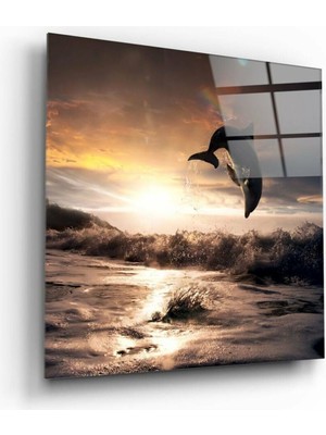 Beta Moda Hub Yunus Cam Tablo NO:1111 | Hediyelik, Dekoratif, Ofis, Mutfak