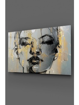 Beta Moda Hub Kadın Siluet Cam Tablo