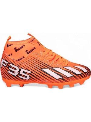 Celira Hkursat Bys Oranj Beyaz Erkek Futbol Krampon Ayakkabı