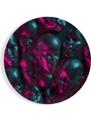 Beta Moda Hub Yüzler Cam Tablo | Hediyelik, Dekoratif, Ofis, Mutfak