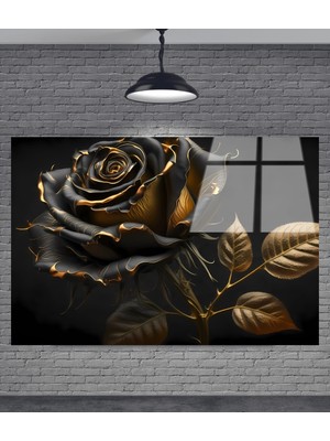 Beta Moda Hub Çiçek Dekoratif Temperli Cam Tablo