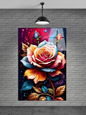 Beta Moda Hub Çiçek Cam Tablo Sevilen Seriler