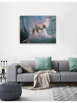 Beta Moda Hub Ilk Öpücük Cam Tablo