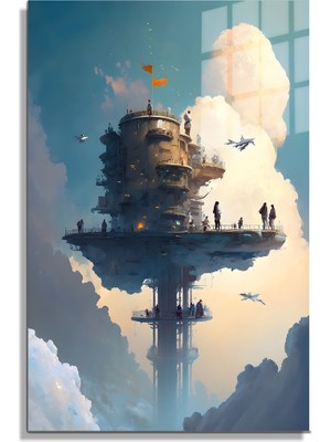 Beta Moda Hub Space/uzay Yapay Zeka Özel Tasarım Cam Tablo Ofis, Mutfak Çocuk Odası, Salon 162