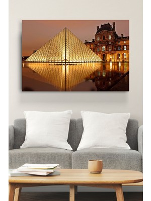 Beta Moda Hub Louvre Müzesi Cam Tablo, Dekoratif Cam Tablo