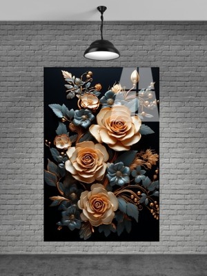 Beta Moda Hub Çiçek Cam Tablo Sevilen Seriler