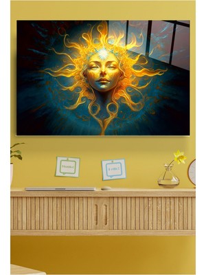 Beta Moda Hub Güneş Cam Tablo, Dekoratif Cam Tablo