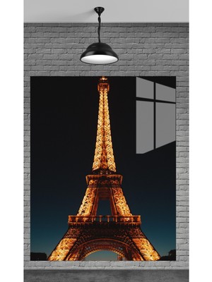 Beta Moda Hub Büyüleyici Güzelliği Ile Eifel Kulesi Temperli Cam Üzerine Tablo Sevgilinize Yılbaşı Hediye