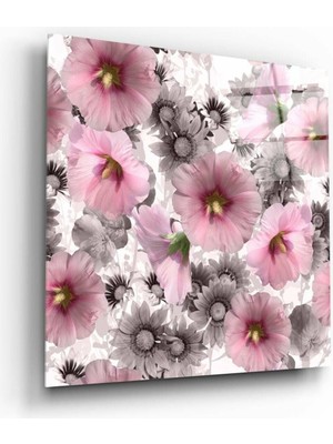 Beta Moda Hub Çiçek Cam Tablo NO:1099