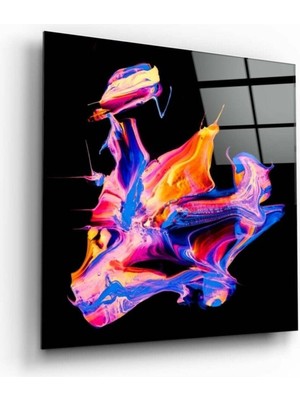 Beta Moda Hub Renklerin Dansı Cam Tablo