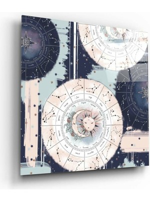Beta Moda Hub Celestial Cam Tablo No: 2091 | Hediyelik, Dekoratif, Ofis, Mutfak