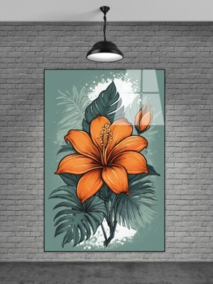 Beta Moda Hub Çiçek Cam Tablo Sevilen Seriler