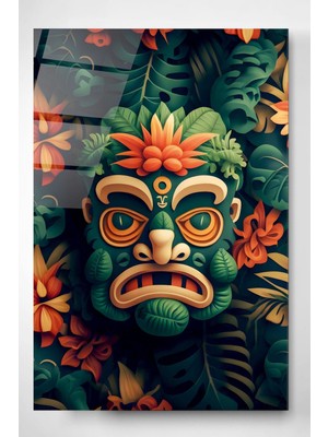 Beta Moda Hub Maske Cam Tablo, Dekoratif Cam Tablo