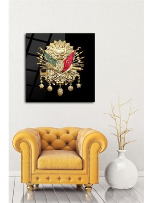 Beta Moda Hub Tuğra Cam Tablo | Hediyelik, Dekoratif, Ofis, Mutfak