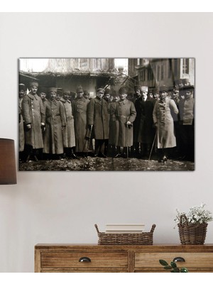 Beta Moda Hub Mustafa Kemal Atatürk ve Ordu Savaş Hatırası Cam Tablo, Temperli ve Rodajlı Dayanıklı Cam
