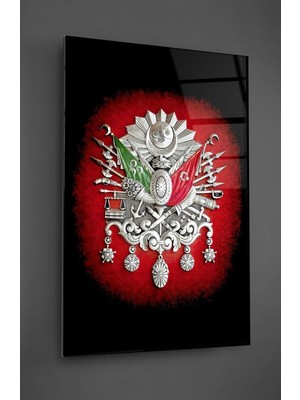 Beta Moda Hub Osmanlı Arması Cam Tablo