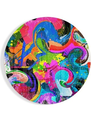 Beta Moda Hub Renklerin Döngüsü Cam Tablo | Hediyelik, Dekoratif, Ofis, Mutfak