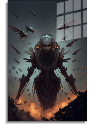 Beta Moda Hub Space/uzay Yapay Zeka Özel Tasarım Cam Tablo Ofis, Mutfak Çocuk Odası, Salon 183