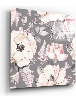 Beta Moda Hub Çiçek Cam Tablo NO:1100