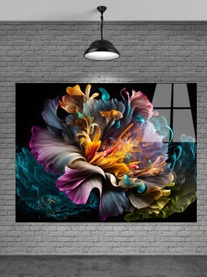 Beta Moda Hub Sevilen Seri Çiçek Cam Tablo