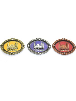 Meks Istanbul Temalı Metal Magnet Sultanahmet Kabartmalı