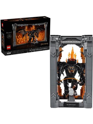 Kaia Life 10367 LEGO Icons - Yüzüklerin Efendisi: Balrog™ Kitaplık Dekoru 1201 Parça +18 Yaş