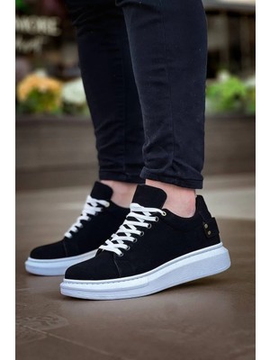 Indispensablely KB047 Kuback Si̇yah Süet Günlük Erkek Ayakkabi