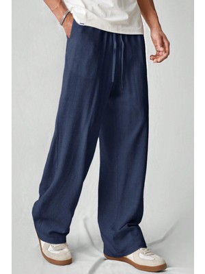 Tarz Cool Hafif ve Rahat Müslin Baggy Erkek Pantolon