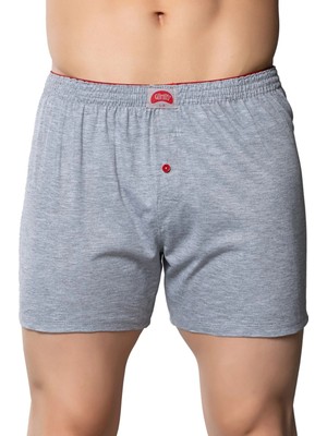 Gümüş 4020 3'lü  Erkek Penye Havlu Bel Düz Boxer