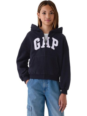 Gap Logo Fermuarlı Polar Fleece Sweatshirt - 499080