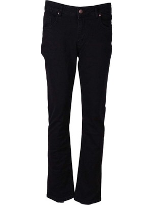 Trender David Yüksek Bel Rahat Kalıp Siyah Erkek Jean Pantolon 2000