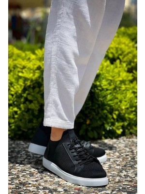 Indispensablely KB-112 Kuback Si̇yah Tri̇ko Bağcikli Günlük Erkek Ayakkabi