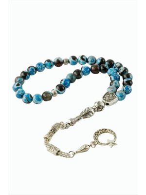 Akik Doğaltaş Tesbih 8 mm