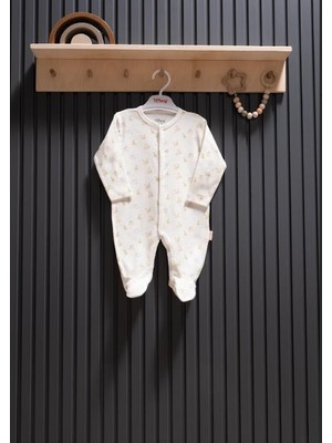 MiaBaby Pear Jakarlı Theme Patikli Tulum 0-3/9-12 Ay