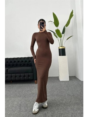 Indispensablely Kadın Uzun Kollu Maxi Elbise