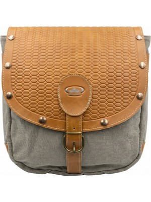 Trendbisiklet Retro Deri 16L  Arka Çanta Heybe (Monte Grappa  - Made In Italy)