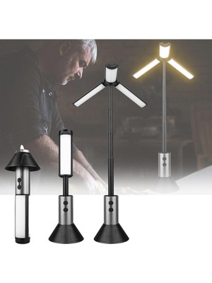 Meks Teleskopik Şarj Edilebilir Çadır Kamp Işığı