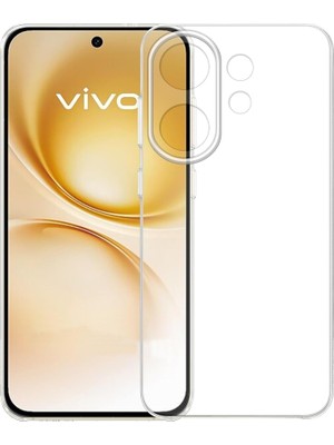Adige Vivo X200 Fe Kılıf Silikon Şeffaf + Ekran Koruyucu